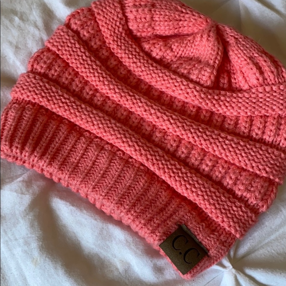 CC Coral Knit Beanie
